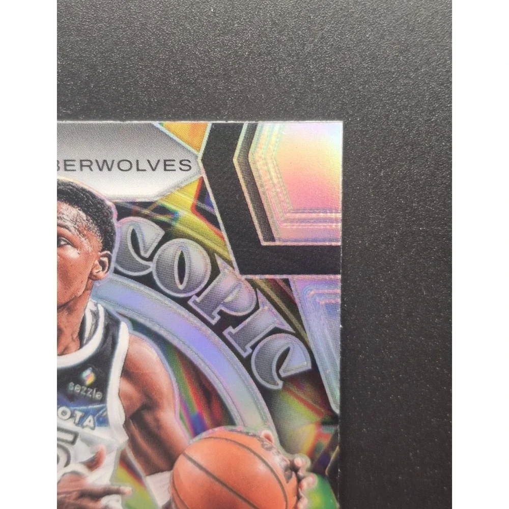 2024 Panini‎ Prizm Black Anthony Edwards #7  Kaleidoscopic Silver Prizm